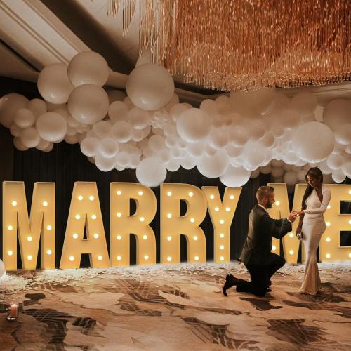 Marquee Letters 3 Feet Tall Large Light Up Letters for Baby Shower Will You Marry Me Sign Baby Sign Happy Birthday Party Decorations Big Letterboard R