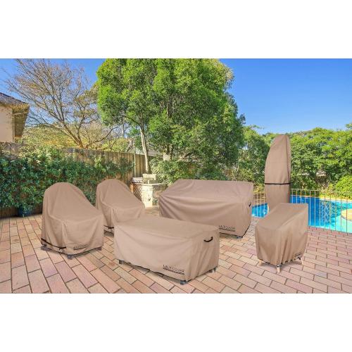 ULTCOVER Waterproof Patio Adirondack Chair Cover 2 Pack for Outdoor Chair Size Upto 32W x 35D x 36H inch