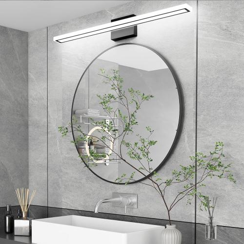 31.5inch Black LED Bathroom Vanity Light Bar 24W Modern Bath Light Fixture Over Mirror Vanity Light Cool White 6000K