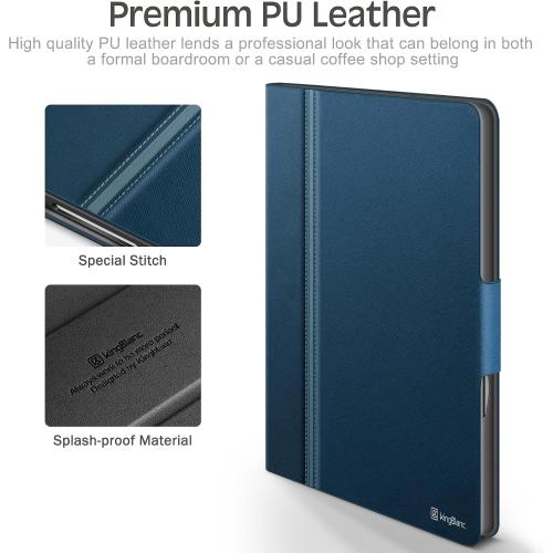 Case for iPad mini 7 (A17 Pro), iPad mini 7th/6th Generation 8.3 | with Pencil Holder, PU Leather Durable Cover, Magnetic Closure, Multi-Angle Viewing/Typing Stand, Auto Sleep/Wake, Blue