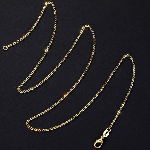 SANNIX 50 Pack Necklace Chains Bulk with Lobster Clasps for Crafts Jewelry Making Supplies