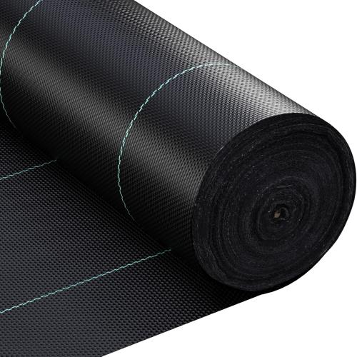 Black 6x300ft Doniks Driveway Fabric,3.5OZ Commercial Heavy Duty Weed Barrier Fabric, Garden Landscape Fabric,French Drain Fabric for Erosion Control,Landscape Fabric,Weed Barrier,Construction Projects
