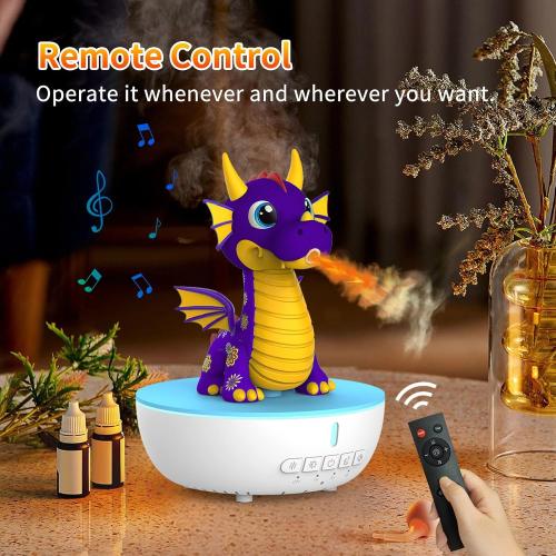 Dragon Ultrasonic Essential Oil Diffuser Humidifier with Remote Control