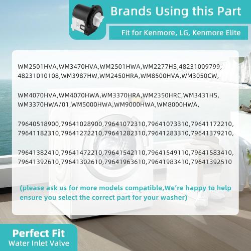 4681EA2001T Washer Drain Pump Assembly Fit for Kenmore/LG Washing Machine wm3670hwa wm3270cw wm2101hw wm3770hva wm3431hs - Replace AP5328388 4681EA1007G 4681EA1007D Drain Pump by AMI PARTS