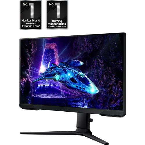 Samsung 24-Inch Odyssey G3 (G30D) Series FHD Gaming Monitor, 1ms, 180Hz, AMD FreeSync, Adjustable Stand, Black Equalizer, Virtual Aim Point, Eye Saver Mode, Flicker-Free, LS24DG302ENXZA