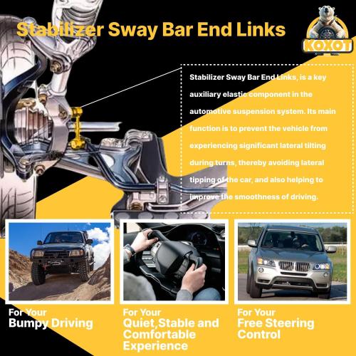 K750362 2Pcs Front Stabilizer Sway Bar Link for Ford 2009-2020 F-150 [4WD Models w/o SVT Raptor], 2011-2012 F-150 AWD, 2010-2022 F-250 F-350 Super Duty 4WD, 2009-2022 F-450 F-550 Super Duty 4WD