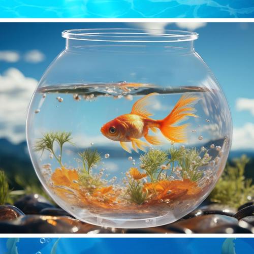 Mifoci 6 Pcs Fish Bowl Plastic Fish Tank Clear 100 oz Goldfish Bowl Multipurpose Round Desktop Aquarium Transparent for Home Office Goldfish Turtle Candy Party Favors, 7.09 x 6.3 Inch