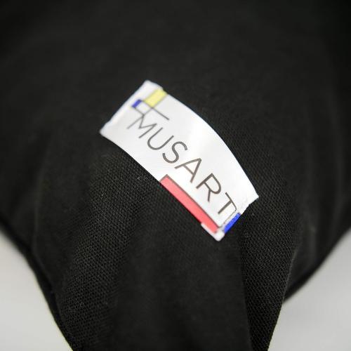 MUSART Decorative Square Throw Pillow Case Cushion Cover Jacquard Weave Fabric Premium Cushions for Sofa or Bedroom 18 x 18 Inches Kanagawa Hokusai The Great Wave Off Kanagawa Made in France