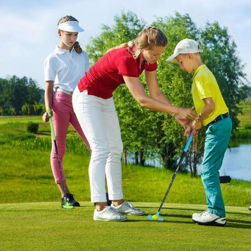 KOFULL 2 Pack Golf Putters for Men and Women Two Way Mini Golf Putter Adjustable Length Kids Putter for Right or Left Handed Suitable for Children, Teenagers, Adults