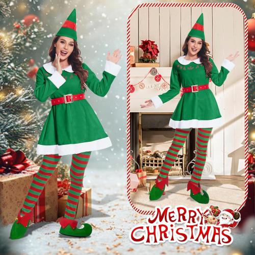 Christmas costume for women 5 Pcs Women Christmas Costume Set Adult Christmas Cosplay Suit Xmas Outfits