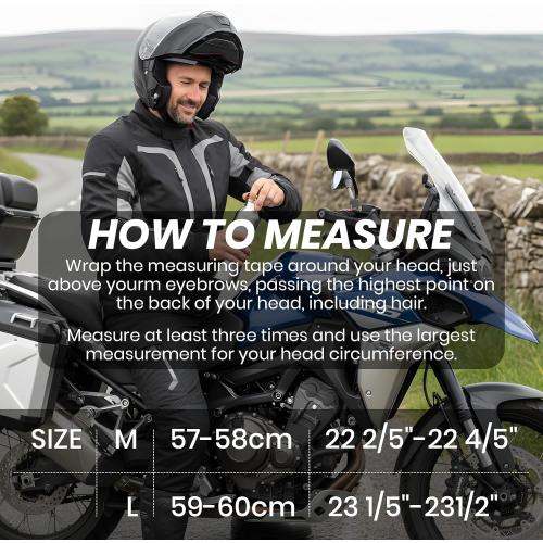 Favoto Modular Motorcycle Helmet, Flip Up Helmet with Dual Visor, DOT Approved, Lightweight Full Face Helmet Street Dirt Bike ATV Off Road Motocross Helmet for Adults