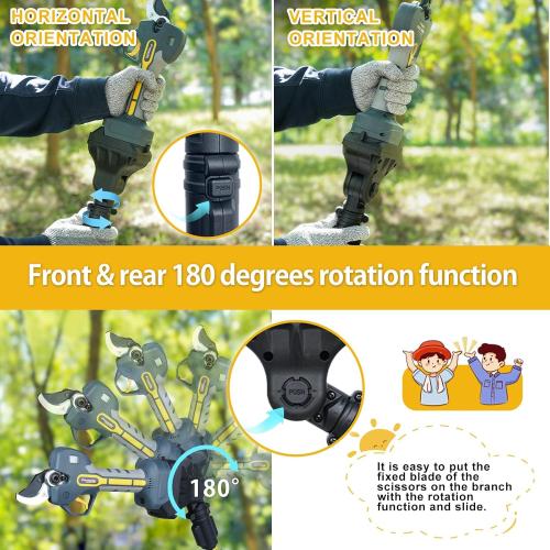 Extendable Pole for Cordless Electric Pruning Shear, Telescopic Pole 4.2-8.2 ft Extension for Gardening Tree Pruner Extended Cutting Reach for Professional Battery Secateurs Heavy Duty