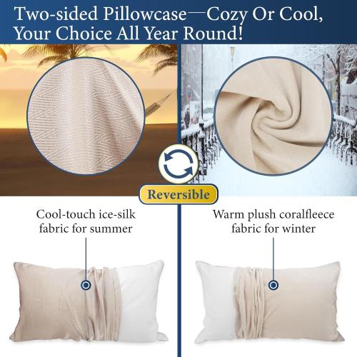 SANSWAN Luxury Goose Down Pillow King Set of 2, Cooling Breathable Hotel Quality Medium Firm for Hot & All Position Sleepers, Hypoallergenic