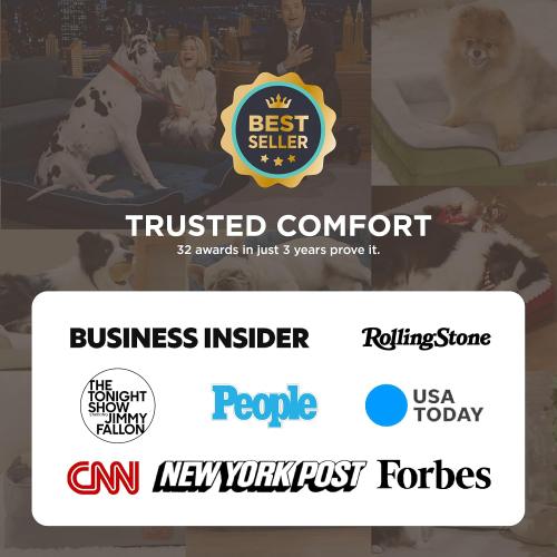 Bedsure Small Orthopedic Dog Bed - Washable Bolster Dog Sofa Beds for Small Dogs, Supportive Foam Pet Couch Bed with Removable Washable Cover, Waterproof Lining and Nonskid Bottom Couch, Pink