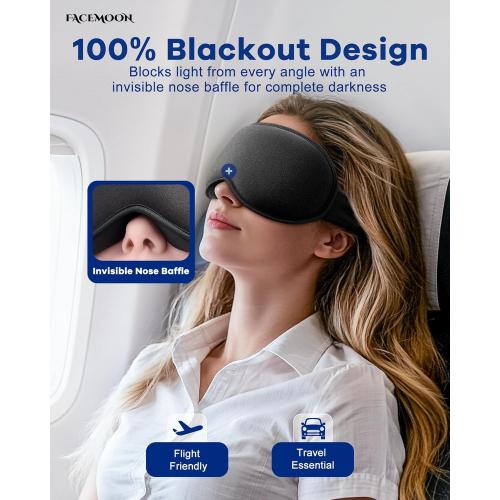 3D Weighted Cooling Gel Eye Mask for Sleeping, FSA Eligible Items HSA, 6oz Gel-Weighted Sleep Mask, 100% Blackout, Gentle Pressure & Cold Relief for Migraine, Ice Cold Gel for Puffy Eyes, Eye Care