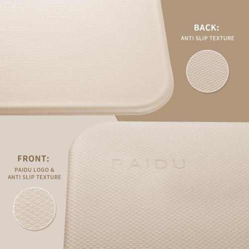PAIDU Foldable Yoga Mat 10mm Thick, 75x26 Non-Slip Fitness Exercise Mat | SGS Certified| uick Fold，Easy Storag，Portable for Yoga/Pilates/Studio/Home Workout
