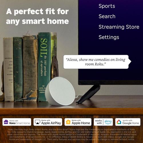 Roku Streaming Stick Plus 2025 - 4K & HDR Roku Streaming Device for TV with Voice Remote - Free & Live TV