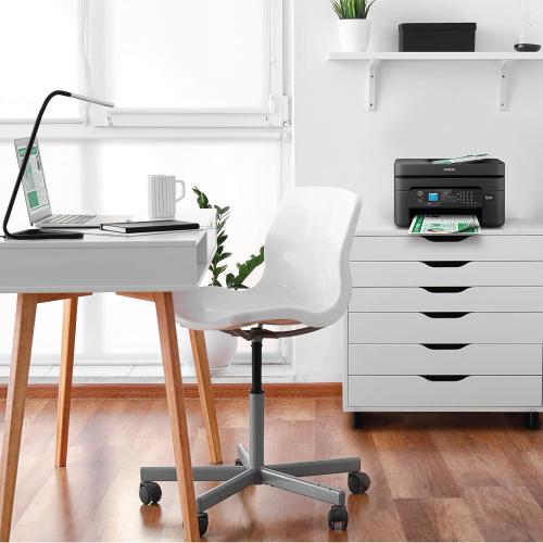 Epson Workforce WF-2930 Wireless All-in-One Printer with Scan, Copy, Fax, Auto Document Feeder, Automatic 2-Sided Printing and 1.4 Color Display,Black