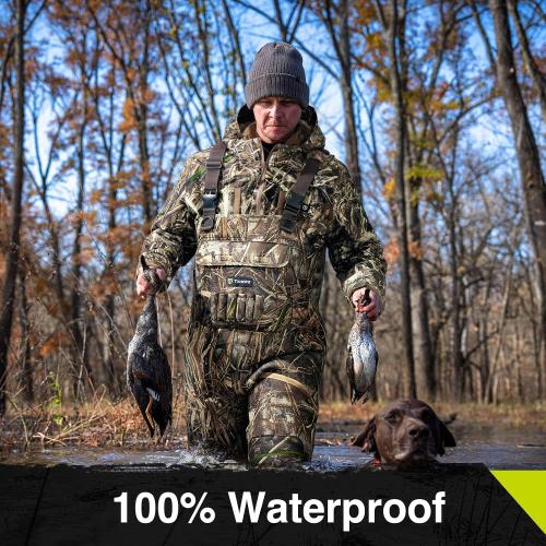 Size 11 TIDEWE Chest Waders, Hunting Waders for Men with Insulation, Waterproof Neoprene Camo Bootfoot Wader
