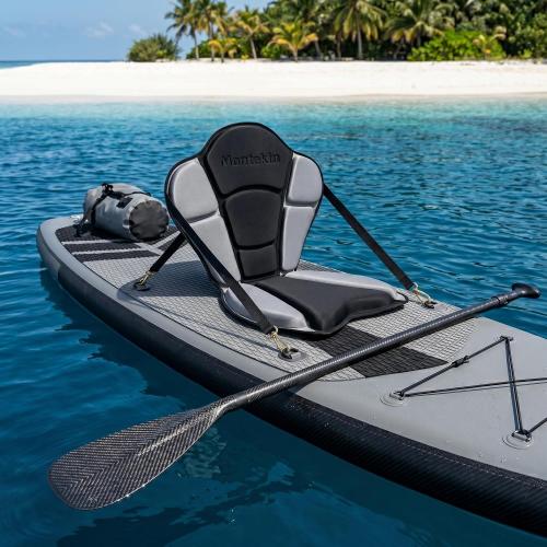 Thickened Kayak Seat with Back Support, Cushioned Paddleboard SUP Seat | Universal Padded Molded Foam Backrest for Sit on Top Kayak, Paddle Board, Canoe - Extra Thick Cushion