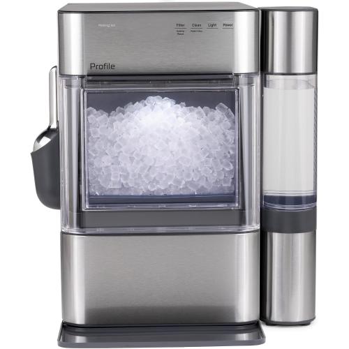 GE Profile Opal 2.0 Ultra Nugget Ice Maker with .75 Gallon Side Tank and Scale Inhibiting Filter, Scoop Included, 38 lbs in 24 Hours, Pellet Ice Machine with WiFi & Smart Connected, Stainless Steel NEEDS CLEANING
