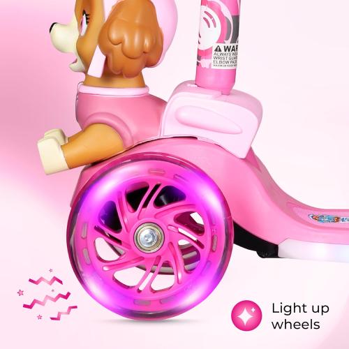 3D Kick Scooter for Kids, Self-Balancing 3 Wheeled Light Up Scooter with Extra Wide Anti-Slip Deck, Rear Brake, Lean to Steer, Lightweight Design, for Kids 3 and up, 75 LB Limit