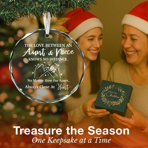 Gifts for Aunts from Niece - Unique Aunt and Niece Christmas Ornaments, for Aunt and Niece Christmas, Ideal for Holiday Season and Special Auntie Gift for Women