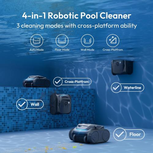 (2026 New) Bubot 700 Gen2 Pool Vacuum for Inground Pools, Cordless Robotic Pool Cleaner with 210 Min Runtime, Strong Suction, Wall & Waterline Cleaning, App Control & Smart Navigation, Deep Gray