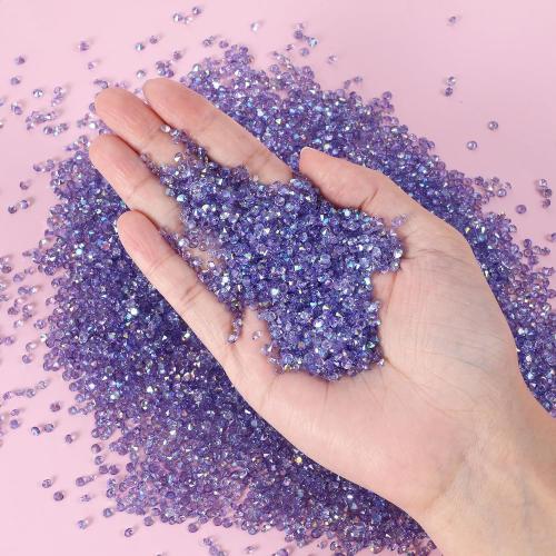 Fake Small Diamond, Acrylic Diamonds Crystal Beads Vase Filler for Table Scatter, Party Favor, Wedding Decoration, Photography Props, DIY Crafts(Purple Ab,3MM)