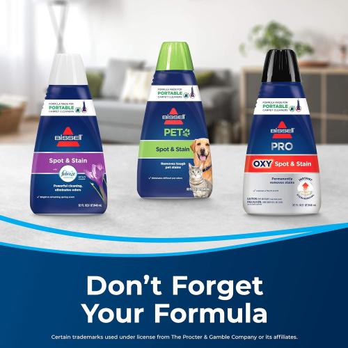 BISSELL Pet Stain Eraser PowerBrush, 20-min runtime, DirtLifter PowerBrush, Stationary Pet Tool, Oxy Spot & Stain Formula Included, 2837