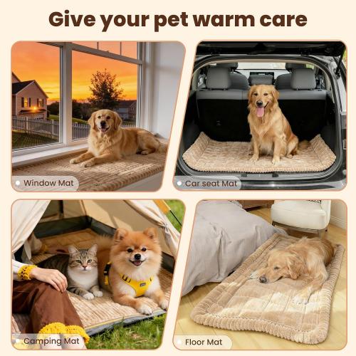Couch Cover for Dogs Washable, Non Slip Couch Covers for Sofa Pet Friendly, Couch Cushion Covers for Dog, Thick, Soft for Sofa Protector (Camel, 27.6 x 59/70 x 150cm)