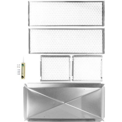 HY-GUARD Multi-Flue Chimney Cap, 17 x 41 x 14H, Stainless Steel