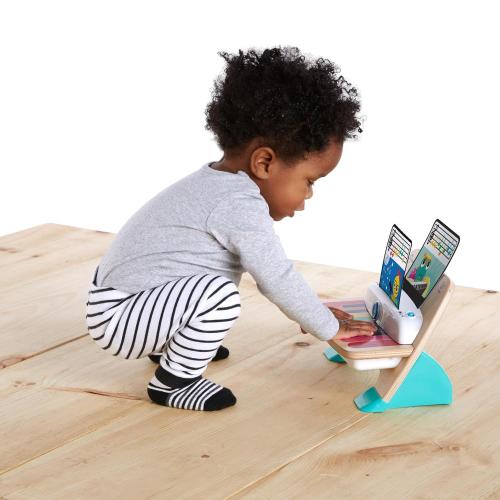Baby Einstein and Hape Magic Touch Wooden Toy Piano, Montessori Musical Learning Toy for Babies and Toddlers 6mo