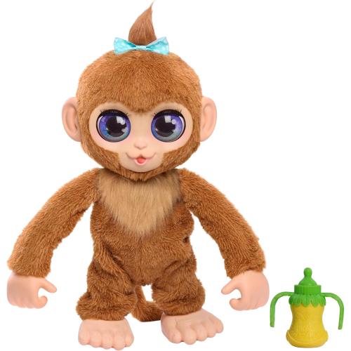 FurReal Peanut The Playful Monkey Interactive Toy, 15-inch Realistic Plush, Kids Toys for Ages 4 Up by Just Play