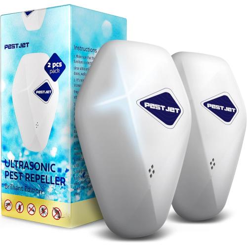 New 2024 Ultrasonic Pest Repeller Plug in - 2 Pack – Outdoor/Indoor Electronic Pest Repellent - Get Rid of Rat Bat Mouse Squirrel Bug Bee Ant Spider Wasp Cockroach Fly Mosquito Rodent Termite Roach