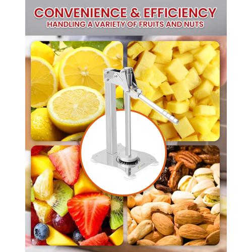 Lemon Smasher Stainless Steel Fruit Juicer with Cup & Strainer,Nut Grinder Manual Heavy Duty Juicer Machine Lemon Press Nut Crusher Used for Juicing and Crushing Nuts for Commercial&Home Use