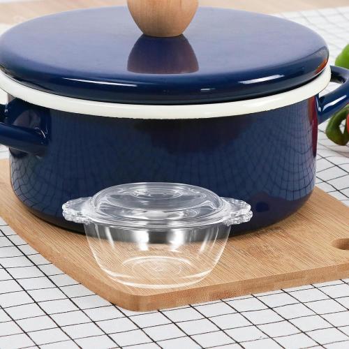 Generic Glass Food Steamer, Steamed Egg Bowl Cover, Microwave Egg Cooker for Home Kitchen, Heat Resistant Glass Mixing Bowl for Pudding and Milk Dessert