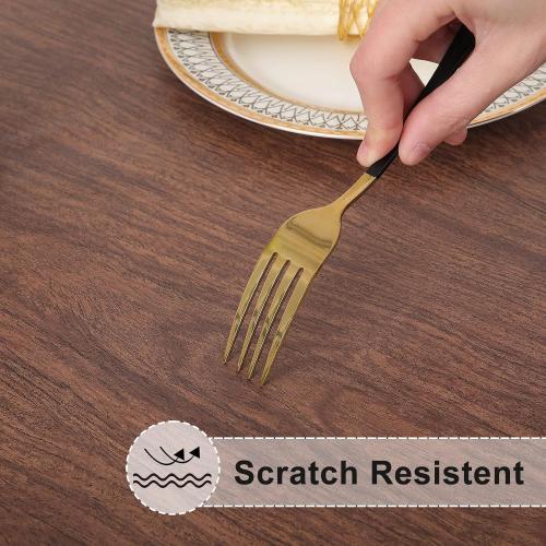 misaya Round Fitted Tablecloth with Elastic Edge, 100% Waterproof Oil Proof Plastic Table Cover, Vinyl Flannel Backed Tablecloth Fits 45-56 Round Tables for Dinner, Outdoor, Picnic, Oak Wooden Grain