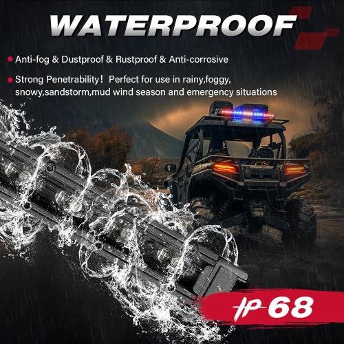 OFFROADTOWN 20 Inch LED Chase Light Bar UTV Rear Chasing Lights Safety Flashing Light w/Reverse Brake Turn Signal Light Offroad Emergency Strobe Bar for Polaris RZR Can-Am X3 Yamaha Honda SXS