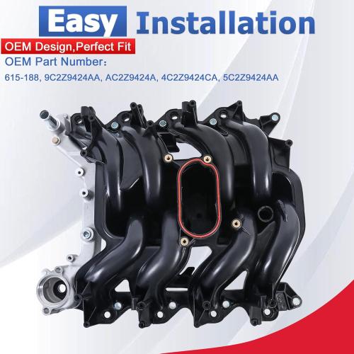 615-188 Upper Intake Manifold Compatible with 2000-2003 Ford F150 F250 F350 E150 E250 E350 E450 5.4L V8