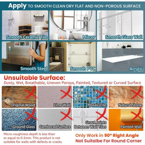 TAILI Powerful Suction Cup Corner Shower Caddy 2 Pack, Stainless Steel Rustproof Shower Shelf with Hook, Drill-free Wall Mounted Basket, Large Capacity Removable Suction Cup Bathroom Organizer, Black