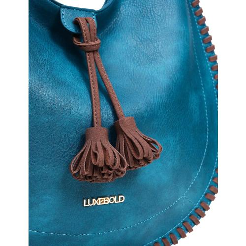 Hobo Bag for Women Western Crossbody Purses Woven Shoulder Handbags with Tassel