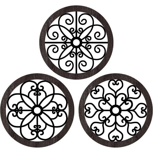 Blulu 3 Pieces Thicken Rustic Wall Decor Farmhouse Wall Art Decor Wood Hanging Decoration for Living Room Bedroom Home Indoor Outdoor Office(Classic Style)