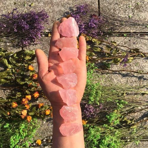 Simurg Raw Rose Quartz Stone 1lb Rose Quartz Rough Crystal ‌Aroma Stone - Rose Quartz Rocks for Cabbing, Tumbling, Cutting, Lapidary, Polishing, Reiki Crystal Healing