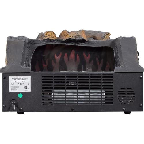 duraflame® Electric Log Set 1,000 Sq Ft Infrared Heater, Faux Logs Insert with LED Flames for Existing Fireplaces, Crackling Sounds, Remote Control Included