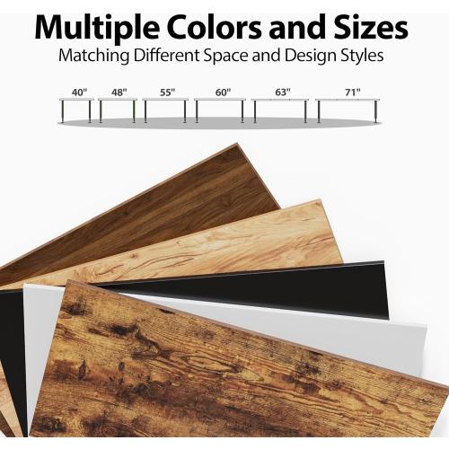 Agilestic Electric Standing Desk, 48 x 24 Inches Height Adjustable Desk, Sit Stand up for Work Office Home, Ergonomic Rising Computer Table with Memory Preset, Rustic Brown