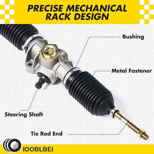 Club Car Precedent Steering Gear Box Assembly Rack fits Club Car Precedent/Onward/Tempo 2004-up Steering Rack Gas & Electric Golf Carts Parts, Replace OEM 102288601, 103679701