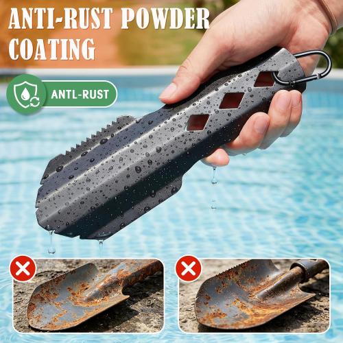 Ultralight Backpacking Trowel, Poop Shovel Shovel & Camping Tool, Black