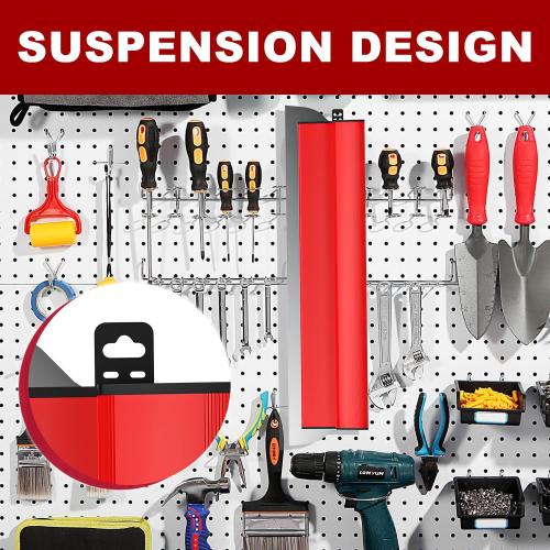 Red 24 Inch Drywall Skimming Blade, Replaceable 0.35mm Stainless Steel Blade, Drywall Trowel for Gyprock, Drywall and Wall-Boardrd, Ergonomically Designed Grip