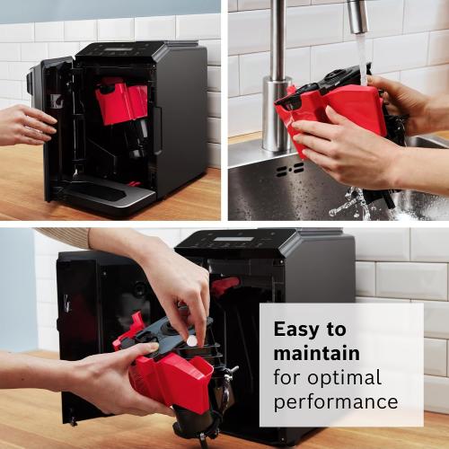 Bosch TIU20508 300 Series Fully Automatic Espresso Machine with Milk Express (in-cup frother), LCD   Touch Control Panel, Cup Warmer, OneTouch Milk-based Beverages and 5 Beverage Options, Dark Silver‼️Light dirt‼️